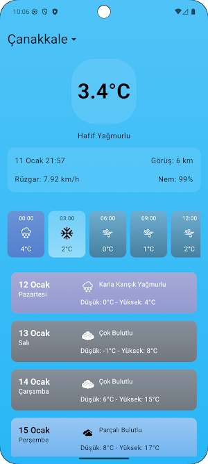 Meteoro: Hava Durumu Tahmini Screenshot 2