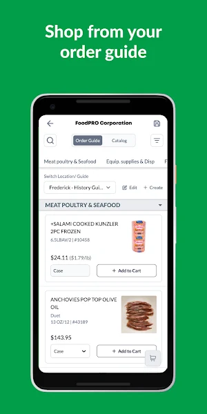 FoodPro Corporation Screenshot 1