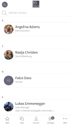 BS App Screenshot 1