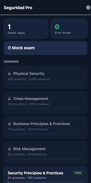 Security Pro: CPP & PSP Prep Screenshot 0