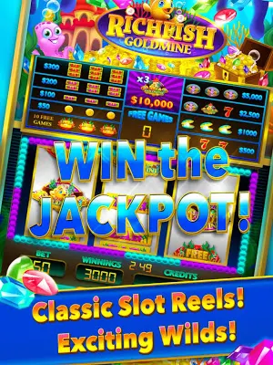 Rich Fish Gold Mine Las Vegas Slot - Slots Big Win Screenshot 1