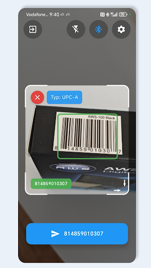 Barcode to PC MAC Bluetooth Screenshot 2