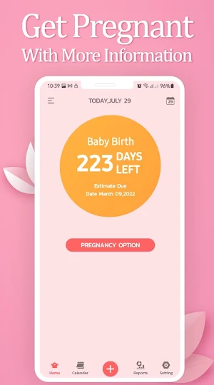 Period Tracker : Pregnancy Calculator Screenshot 3