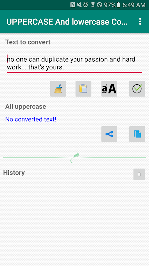 UPPERCASE And lowercase Converter Screenshot 0