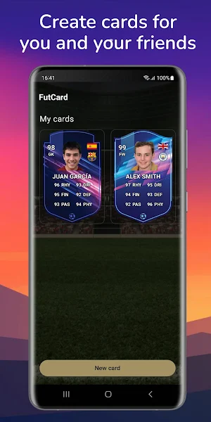 Futcard builder: players Screenshot 3