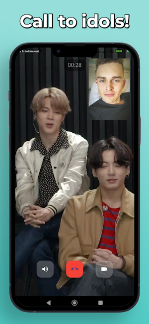 Taehyung Jimin Fake Call Chat Screenshot 1