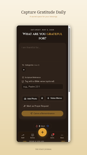 TheStaff: Gratitude Journal Screenshot 0