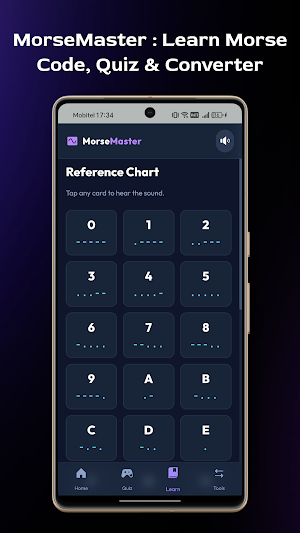 Morse Code Translator & Quiz Screenshot 3