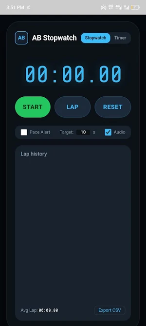 AB Stopwatch Screenshot 3