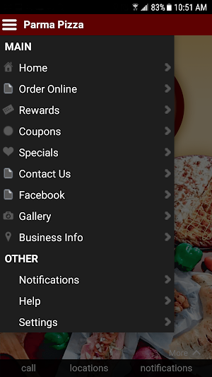 Parma Pizza & Grill Screenshot 1