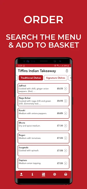 Tiffins Indian Takeaway Screenshot 1