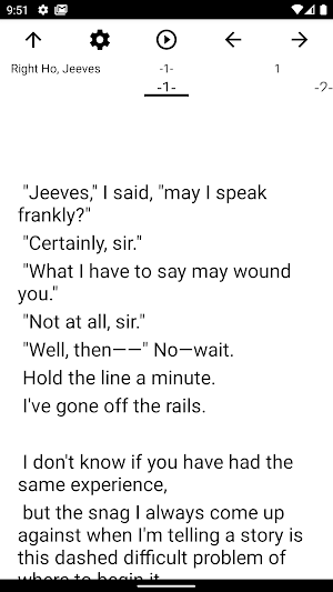 Book, Right Ho, Jeeves Screenshot 1