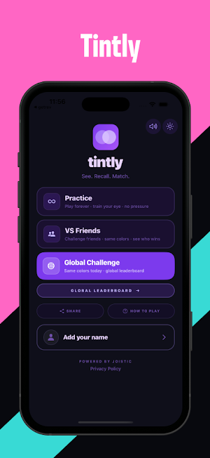 Tintly – Color Memory Game Screenshot 0