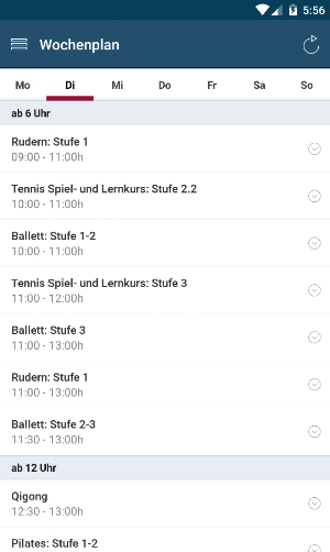 UniSport Köln Screenshot 3