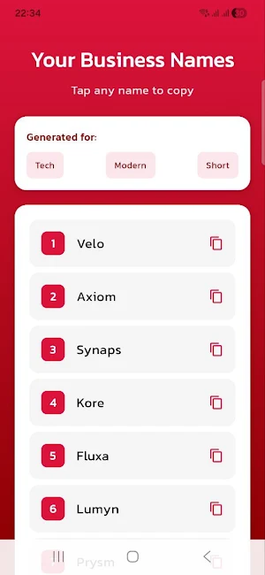 Business Name Generator Screenshot 0