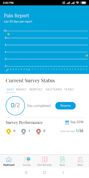 Sickle cell symptom recorder Screenshot 2