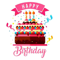 Happy Birthday Stickers for WA