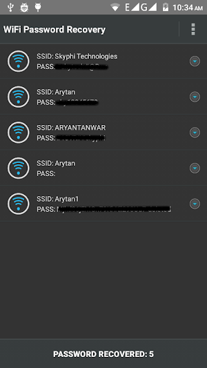WiFi Password Recovery Screenshot 1