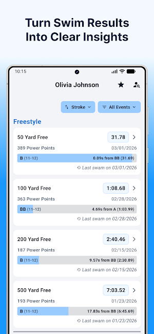 Swimlytics Screenshot 0