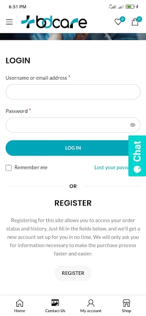BDcare Screenshot 2