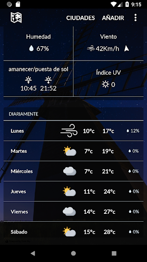 Bolivia Weather Screenshot 1