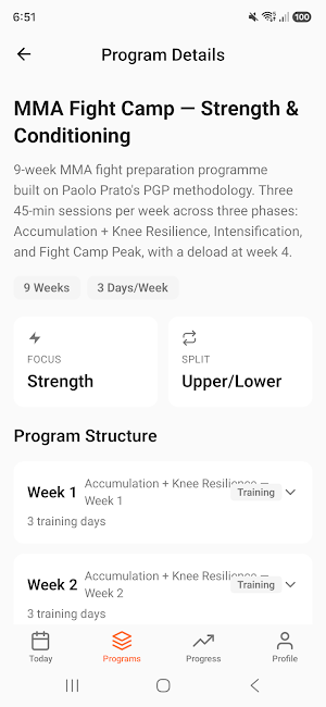 PDF Fit - Workout Tracker Screenshot 1