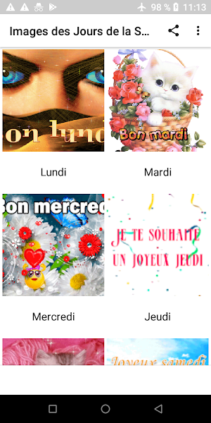 Images des Jours de la Semaine Screenshot 0
