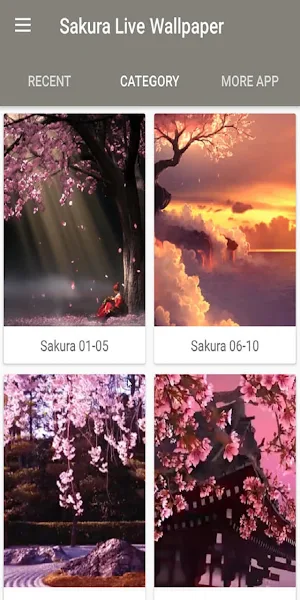 Sakura Live Wallpaper 3D Screenshot 1