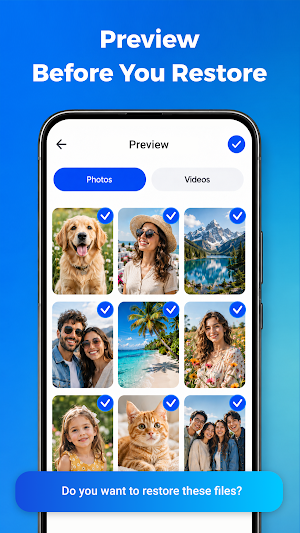 Photo Recovery: Restore Files Screenshot 3