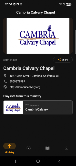 Cambria Calvary Chapel Screenshot 0