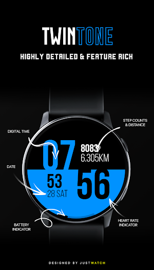 TwinTone WatchFace Screenshot 2