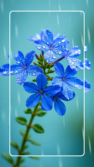 Plumbago Flower Wallpaper Screenshot 2