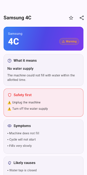 Error Codes: Appliance Fix Screenshot 2
