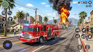 Fire Truck Duty Rescue Mission Screenshot 3