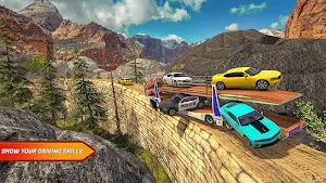 Offroad Transporter Car Trailer Parking Drive Screenshot 2