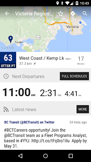 Victoria Regional Transit System Bus - MonTransit Screenshot 1