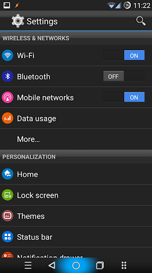 Xmerald Blue CM Theme Screenshot 1
