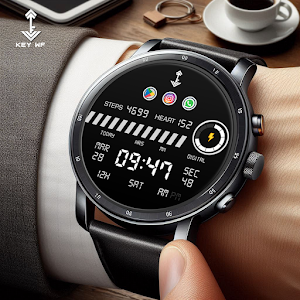 Key WF113 Digital Watch Face Screenshot 0