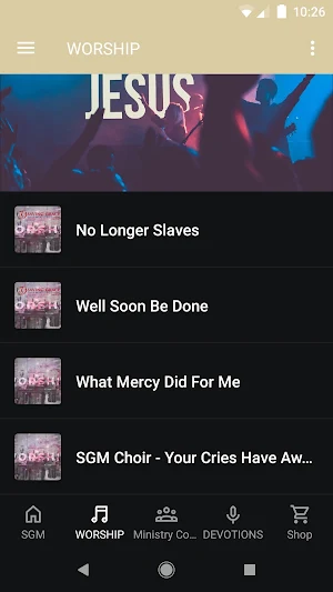 Saving Grace Ministries App Screenshot 1