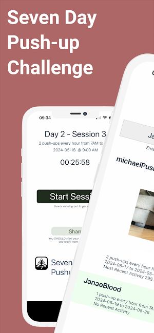 Seven Day Push-up Challenge Screenshot 0