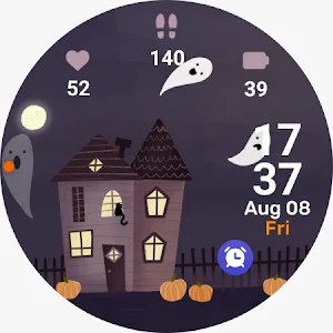 Halloween House watch face Screenshot 2