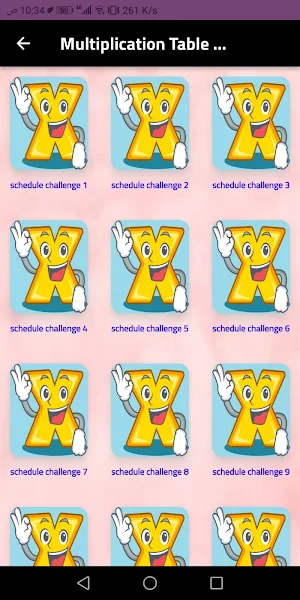 Multiplication Table Challenge Screenshot 0