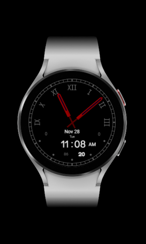 Black Simple2 Watch Face z83 Screenshot 1