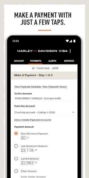 Harley-Davidson® Visa Card Screenshot 3