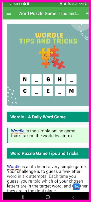 Word Puzzle Game Tips Screenshot 3