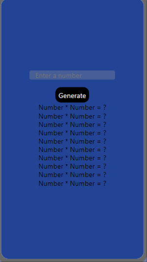 Multiplication Tables by Rayan Screenshot 1