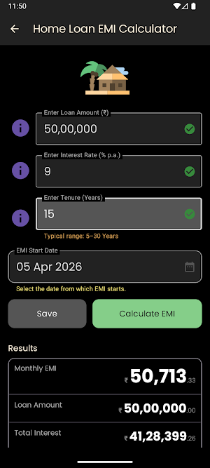 EMI Calculator India Screenshot 1