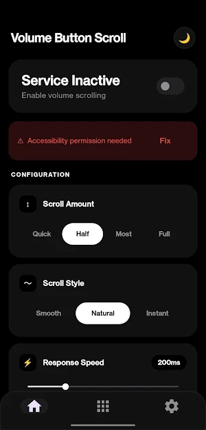Volume Button Scroll Screenshot 0