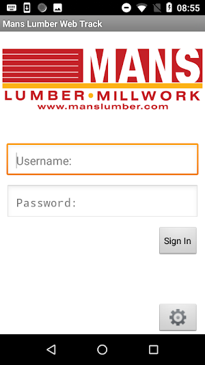 Mans Lumber Web Track Screenshot 0