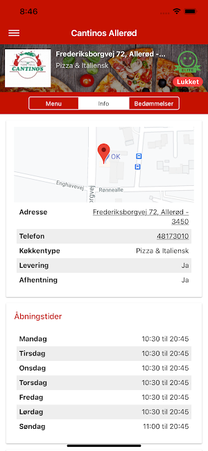 Cantinos Allerod Screenshot 1